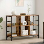 vidaXL Buffet Marron 102 x 32 x 73.5 cm Bois d'ingénierie