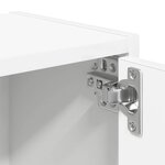 vidaXL Bibliothèque blanc 40x24x77 cm bois d'ingénierie