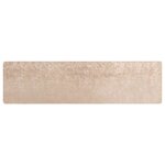 vidaXL Coureur de Tapis MARSA Beige 80 x 300 cm Polyester et PVC