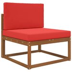 vidaXL Coussin de canapé d'extérieur 2 Pièces Rouge Polyester