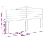 vidaXL Tête de lit Blanc Brillant 180 cm Bois d'ingénierie