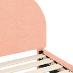 vidaXL Cadre de lit pour enfants avec tête de lit Rose 80 x 200 cm