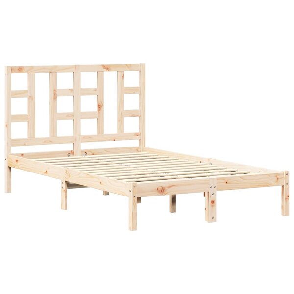 vidaXL Cadre de lit sans matelas 120x200 cm bois massif