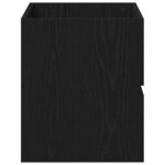 vidaXL Cabinet lavabo chêne noir 60x38 5x45 cm Bois d'ingénierie