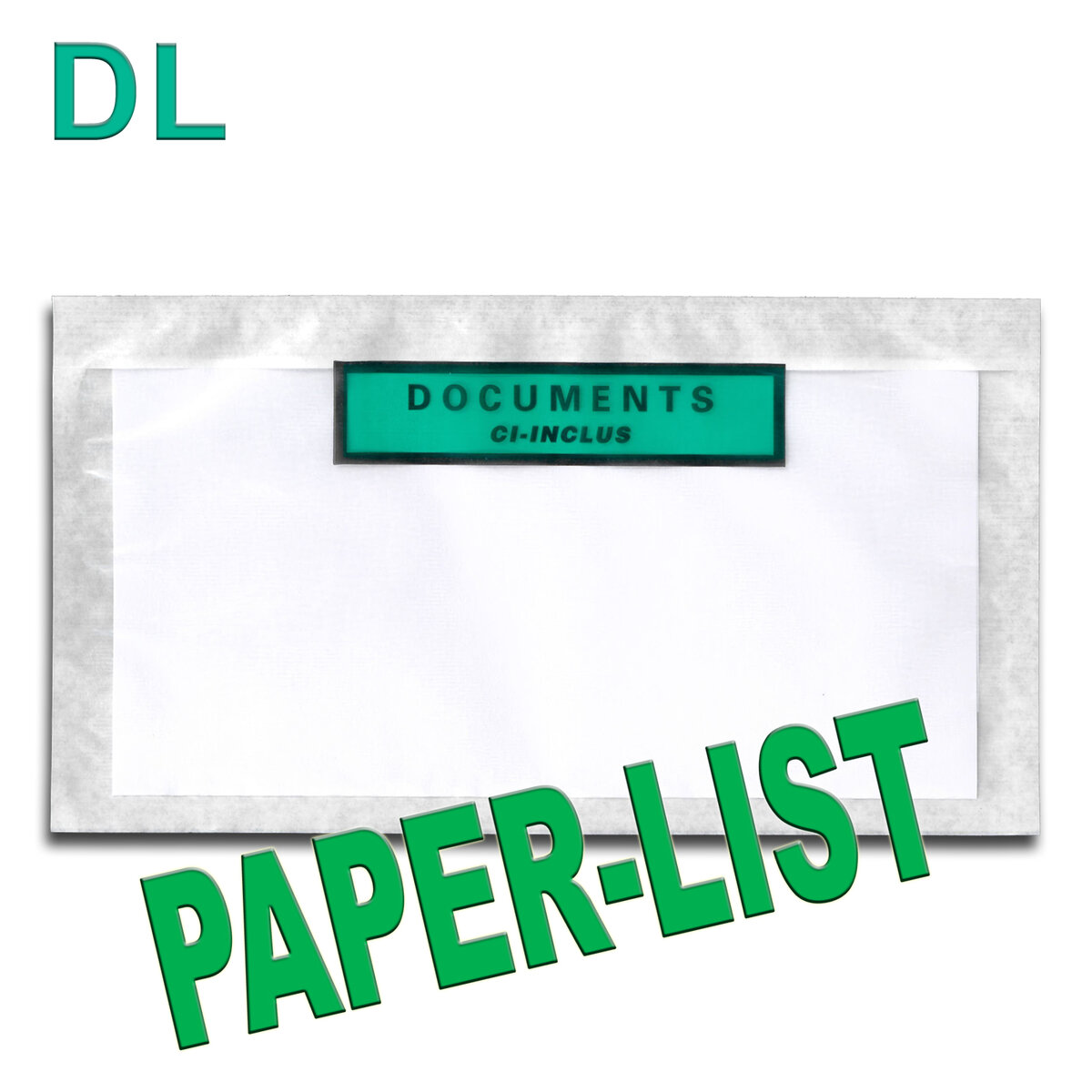 Lot de 100 pochettes documents ci-inclus paper-list dl - La Poste