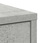 vidaXL Buffet avec tiroirs et portes gris béton 70 5x34x74 5 cm