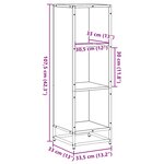 vidaXL Bibliothèque chêne fumé 33 5x33x107 5 cm bois d'ingénierie