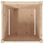 vidaXL Jardinières 2 Pièces bois de pin massif
