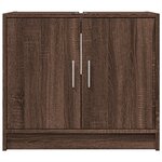 vidaXL Armoire d'évier chêne marron 63x29x55 cm bois d'ingénierie