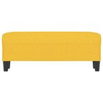 vidaXL Banc Jaune clair 100x35x41 cm Tissu