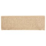 vidaXL Tapis d'escalier autocollants 15 Pièces 65x21x4 cm Beige clair