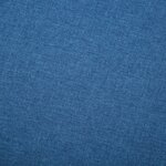 vidaXL Canapé à 3 places revêtement en tissu 172x70x82 cm bleu
