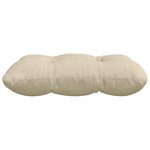 vidaXL Coussins de siège 4 Pièces Crème 40 x 40 x 12 cm tissu