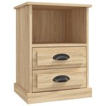 vidaXL Table de chevet chêne sonoma 43x36x60 cm