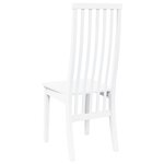 vidaXL Chaises à manger 2 Pièces blanc bois massif caoutchouc