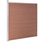 vidaXL Clôture de jardin WPC 872x186 cm Marron