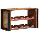 vidaXL Étagère à vin Marron 100 x 45 x 33 cm Bois récupéré massif