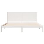 vidaXL Cadre de lit extra long sans matelas 180x220 cm bois massif