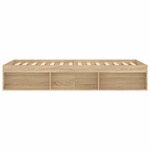 vidaXL Cadre de lit sans matelas chêne sonoma 90x200 cm