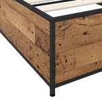 vidaXL Cadre de lit Bois ancien 80 x 200 cm Bois d'ingénierie