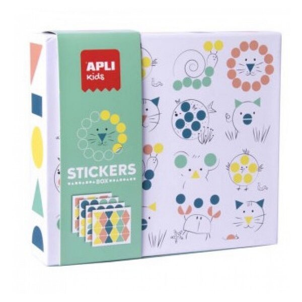 Boite Gommettes Geometriques Animaux