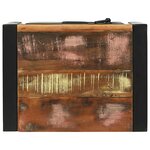 vidaXL Cabinet de Salle de Bain Marron Bois massif de récupération