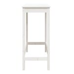 vidaXL Table de bar blanc 100x50x110 cm bois massif de pin
