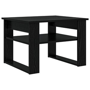 vidaXL Table basse Chêne noir 64 x 54 x 44 cm Bois d'ingénierie