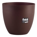 PLASTIKEN Pot de fleurs bol Tes - 32 cm - Bronze