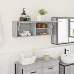 vidaXL Armoire murale de bain sonoma gris 80x25x30cm bois d'ingénierie