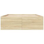 vidaXL Cadre de lit chêne sonoma 120x190 cm bois d'ingénierie