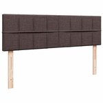 VidaXL Cadre de lit ottoman avec matelas marron foncé 140x200 cm tissu