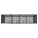 vidaXL Lit surélevé gris clair 160x40x38 cm Polypropylène