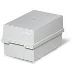 Boîte 1000 fiches A5 gris lumière EXACOMPTA