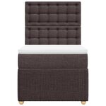 vidaXL Sommier à lattes de lit avec matelas Marron foncé 100x200 cm