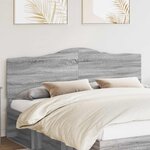 vidaXL Tête de lit Gris Sonoma 200 cm Bois d'ingénierie
