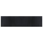 vidaXL Tapis rectangulaire noir 100x400 cm bambou