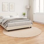 vidaXL Tapis en Fourrure Synthétique de Lapin Olite Taupe Ø 200 cm