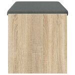 vidaXL Banc d'entrée avec coussin Chêne Sonoma 103 x 38 x 40 cm