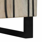 vidaXL Cabinet de salle de bain Marron et Noir 38 x 33.5 x 58 cm