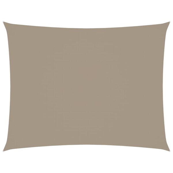 vidaXL Voile de parasol tissu oxford rectangulaire 2 5x3 5 m taupe