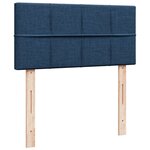 vidaXL Sommier à lattes de lit avec matelas Bleu 80x200 cm Tissu