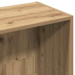 vidaXL Bibliothèque chêne artisanal 36x30x143 cm bois d'ingénierie