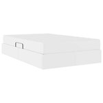vidaXL Lit avec rangement et matelas avec matelas Blanc 120 x 190 cm