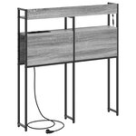 vidaXL Tête de lit de rangement Sonoma gris 75 cm Bois d'ingénierie