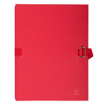 Chemises dos extensible avec rabat papier - 24x32cm - Rouge EXACOMPTA