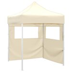 vidaXL Tente de fête 200 x 200 x 315 cm Crème Tissu Oxford