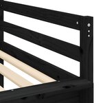 vidaXL Lit mezzanine enfants toboggan 80x200 cm bois pin massif