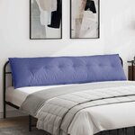 vidaXL Coussin de Dos Bleu denim 200 x 19 x 50 cm tissu