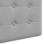 vidaXL Tête de lit suspendue Avec lumière LED Gris nuage Tissu